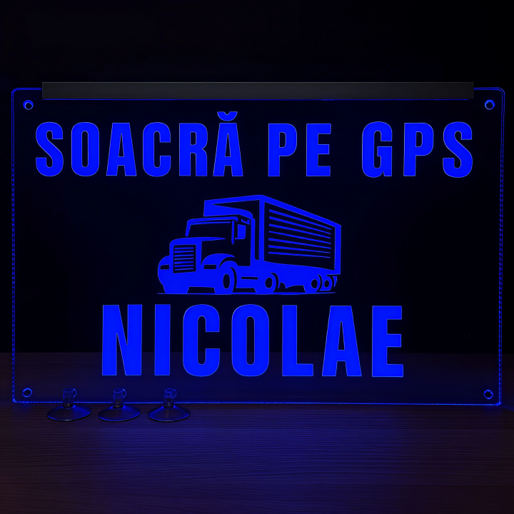 Placheta Tir 35 cm x 23 cm x 5mm cu 4 ventuze – Model Soacra pe GPS