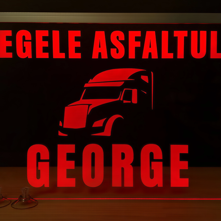 Placheta Tir 35 cm x 23 cm x 5mm cu 4 ventuze – Model Regele Asfaltului