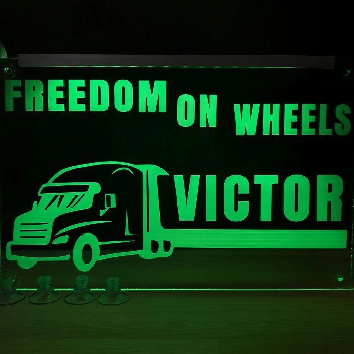 Placheta Tir 35 cm x 23 cm x 5mm cu 4 ventuze – Model Freedom on Wheels