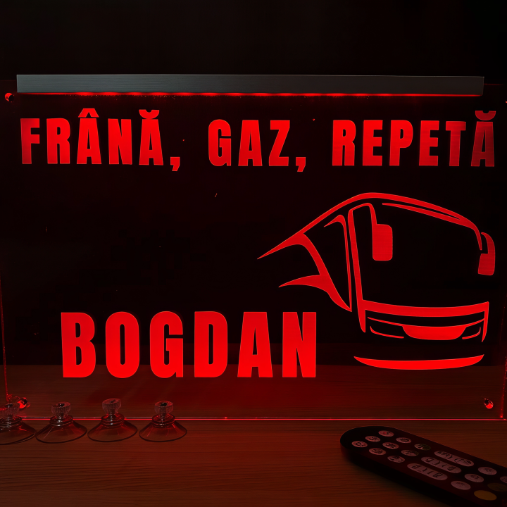 Placheta Tir 35 cm x 23 cm x 5mm cu 4 ventuze – Model Frana Gaz Repeta