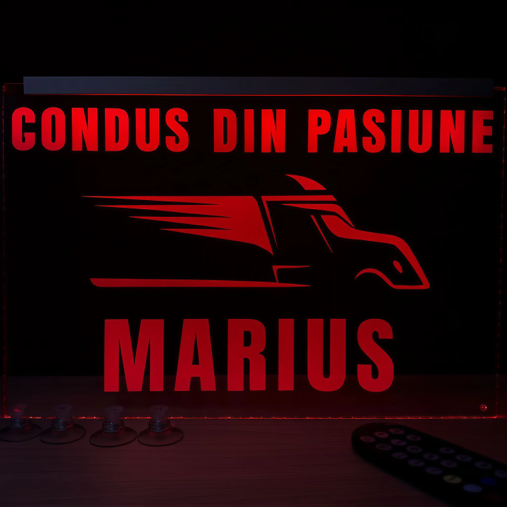 Placheta Tir 35 cm x 23 cm x 5mm cu 4 ventuze – Model Condu din pasiune