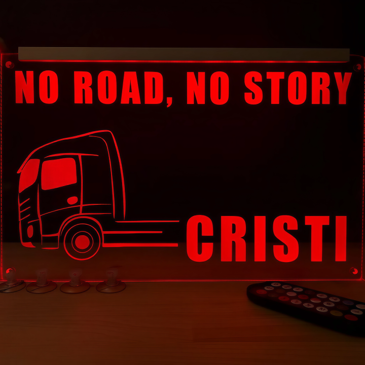 Placheta Tir 35 cm x 23 cm x 5mm cu 4 ventuze – Model No Road, No Story