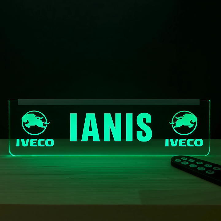 Placheta Tir 35 cm x 10 cm x 5mm cu 2 ventuze – Model Iveco