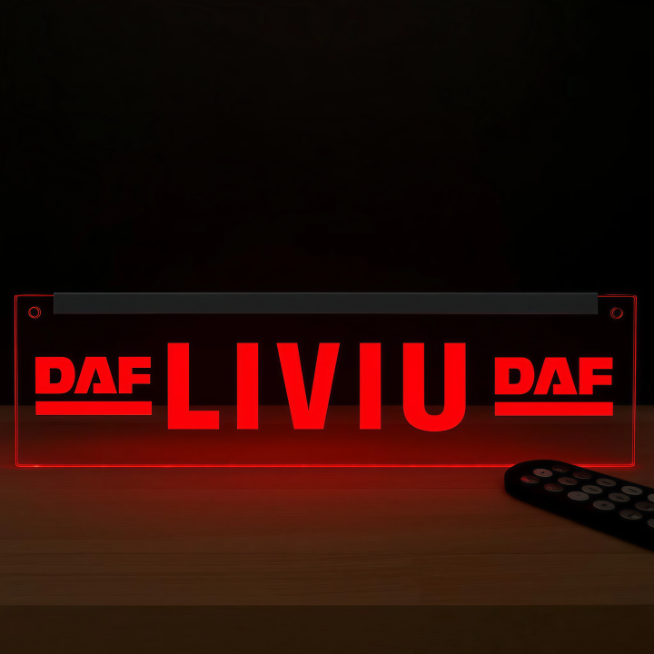 Placheta Tir 35 cm x 10 cm x 5mm cu 2 ventuze – Model Daf