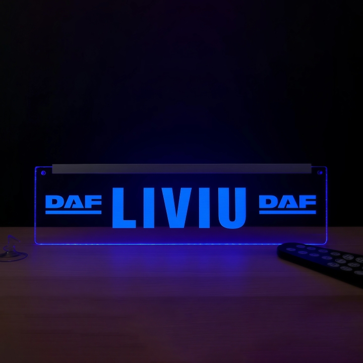 Placheta Tir 35 cm x 10 cm x 5mm cu 2 ventuze – Model Daf 2