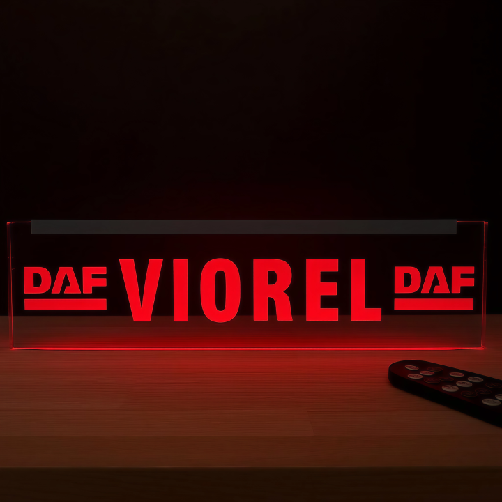 Placheta Tir 52 cm x 12 cm x 5mm cu 4 ventuze – Model Daf