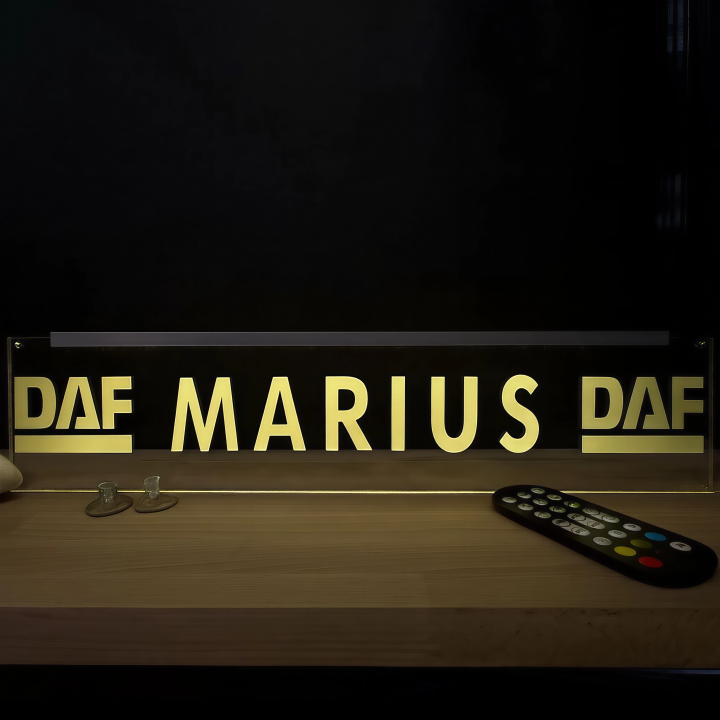 Placheta Tir 52 cm x 12 cm x 5mm cu 4 ventuze – Model Daf 2