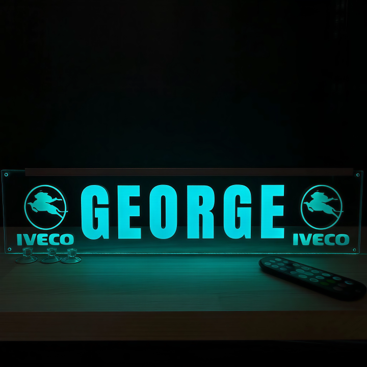 Placheta Tir 52 cm x 12 cm x 5mm cu 4 ventuze – Model Iveco