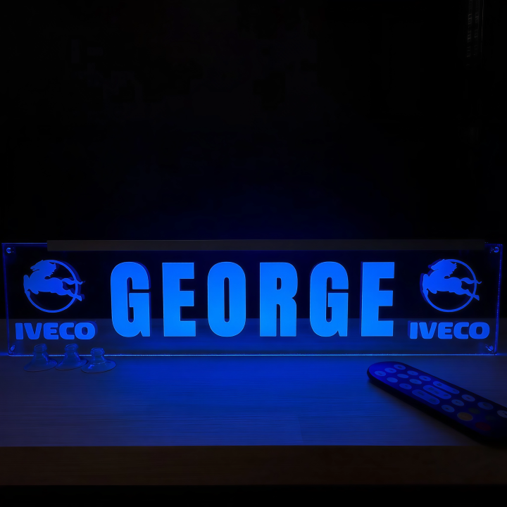 Placheta Tir 52 cm x 12 cm x 5mm cu 4 ventuze – Model Iveco