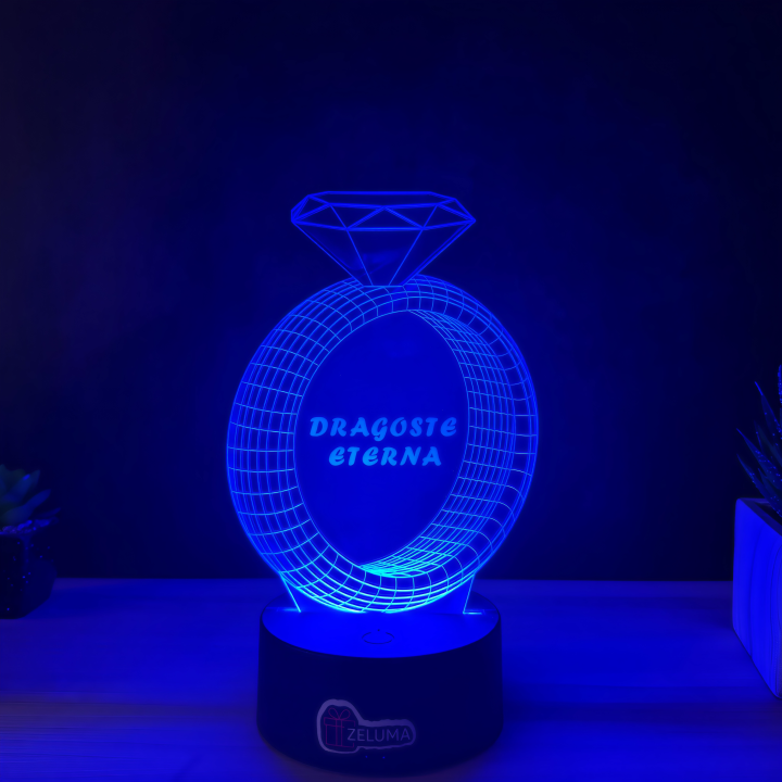 Lampa 3D – Dragoste Eterna