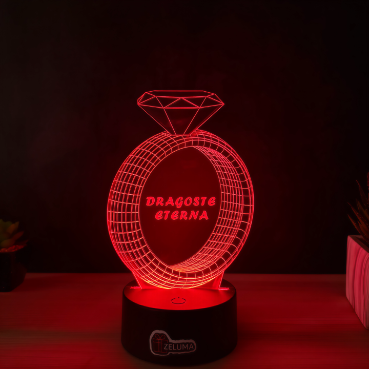 Lampa 3D – Dragoste Eterna