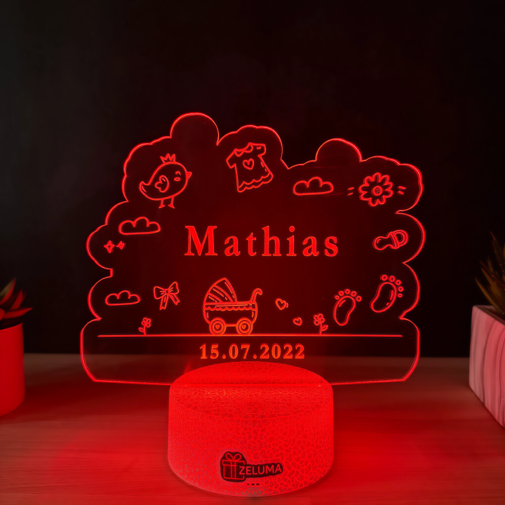 Lampa 3D Personalizata – Bebelus
