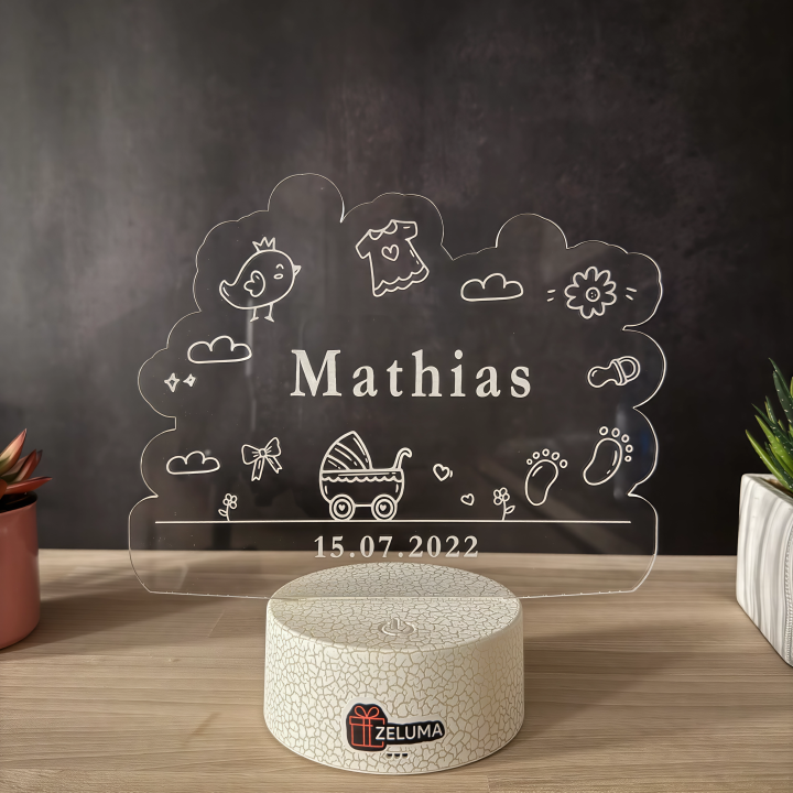 Lampa 3D Personalizata – Bebelus