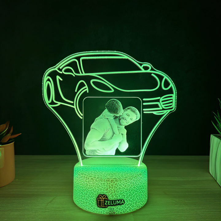 Lampa 3D Personalizata cu Poza – Masina Sport