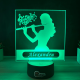 Lampa 3D Personalizata – Flautista cu Nume