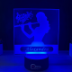 Lampa 3D Personalizata – Flautista cu Nume
