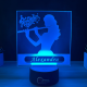 Lampa 3D Personalizata – Flautista cu Nume