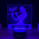 Lampa 3D Personalizata – Flautista cu Nume