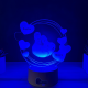 Lampa 3D Personalizata cu Poza – Hearts of Love