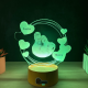 Lampa 3D Personalizata cu Poza – Hearts of Love