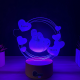 Lampa 3D Personalizata cu Poza – Hearts of Love