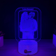 Lampa 3D Personalizata cu Poza – Love Forever