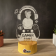 Lampa 3D Personalizata cu Poza – Gamer Zone