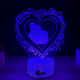Lampa 3D Personalizata cu Poza – Heart Frame Love