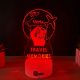 Lampa 3D Personalizata cu Poza – Travel Memories
