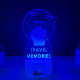 Lampa 3D Personalizata cu Poza – Travel Memories