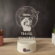 Lampa 3D Personalizata cu Poza – Travel Memories