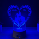 Lampa 3D Personalizata cu Poza – Te Iubesc
