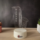 Lampa 3D Personalizata – Saxofon cu Nume