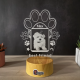Lampa 3D Personalizata cu Poza – Best Friend