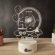 Lampa 3D Personalizata cu Poza – Te iubesc (model Nastere Bebelus)