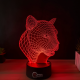 Lampa 3D cu Design Geometric – Feline Power