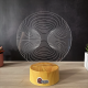 Lampa 3D Abstracta – Infinity Vortex