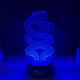 Lampa 3D Abstracta – Spiral Flow