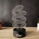Lampa 3D Abstracta – Spiral Flow