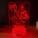 Lampa 3D Personalizata – Razboinic cu Topor si Nume