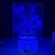 Lampa 3D Personalizata – Razboinic cu Topor si Nume
