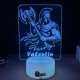 Lampa 3D Personalizata – Razboinic cu Topor si Nume