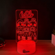 Lampa 3D Personalizata – LOL Surprise Squad cu Nume