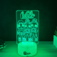 Lampa 3D Personalizata – LOL Surprise Squad cu Nume