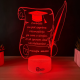 Lampa 3D Personalizata – Cadou de Absolvire / Profesor