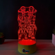 Lampa 3D Personalizata – Super Eroi cu Nume