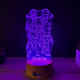 Lampa 3D Personalizata – Super Eroi cu Nume