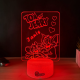 Lampa 3D Personalizata – Tom si Jerry cu Nume