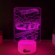 Lampa 3D Personalizata – Hot Wheels cu Nume