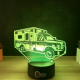 Lampa 3D Personalizata – Ambulanta cu Nume